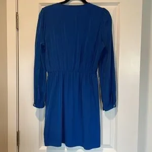 knee length dresses for ladies Hermanas Red Short A-line Dress w/ Long Sleeves